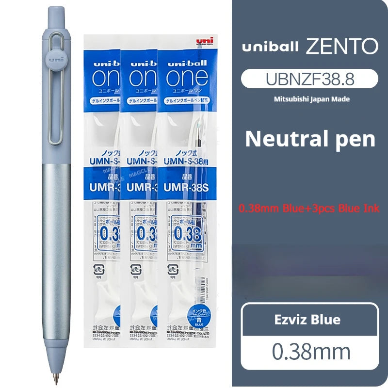 Mitsubishi Uni Ultimate Signature Pen,ZENTO Retractable Metal Gel Pen with Ultra-Smooth Ink Luxurious Feel Useful Writing Tools