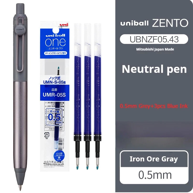 Mitsubishi Uni Ultimate Signature Pen,ZENTO Retractable Metal Gel Pen with Ultra-Smooth Ink Luxurious Feel Useful Writing Tools