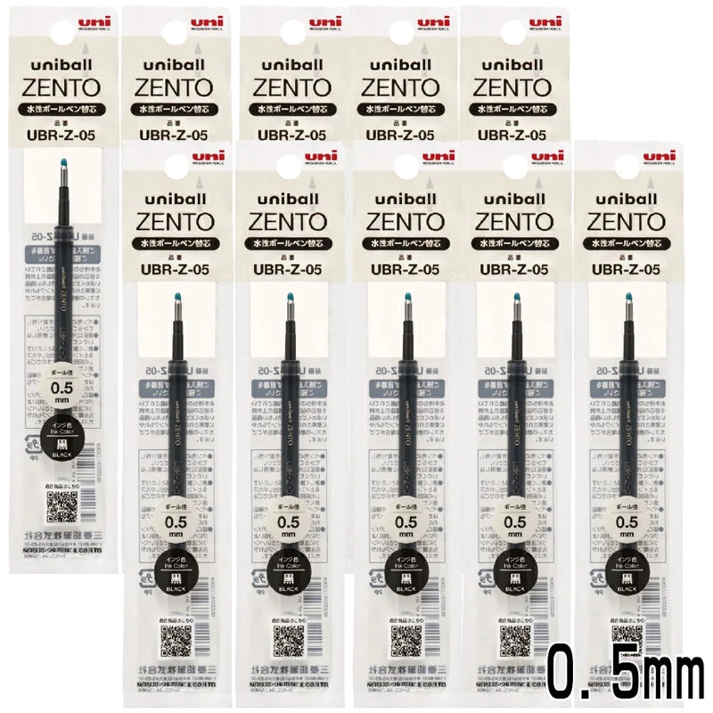 Uni-ball ZENTO Aluminum Grip Metal Pen,0.38/0.5mm Smooth Writing With Original Refills For Academic Exams&Professional Signing