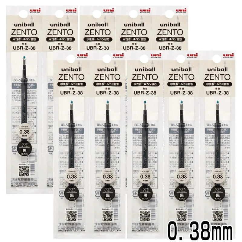 Uni-ball ZENTO Aluminum Grip Metal Pen,0.38/0.5mm Smooth Writing With Original Refills For Academic Exams&Professional Signing