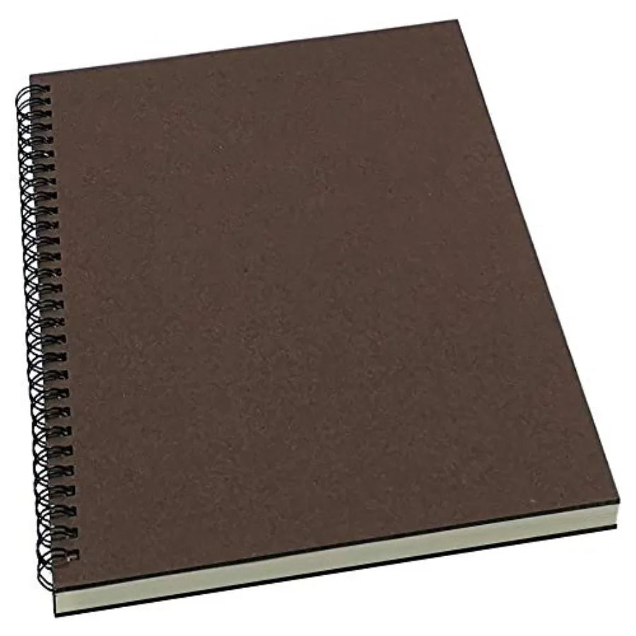 Spiral Notebook/Spiral Journal Lined B5 Hard Kraft Cover Wire Bound Notebook Ruled 70 Sheets 140 Pages 10.5" x 7.3" Brown