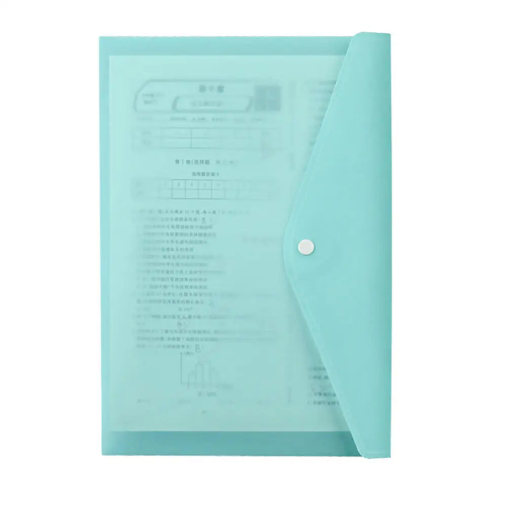 File Bag A4 Office Information Bag Pp File Bag Thickening Desk Organizer Bag Desk Storage File Bag Pencil Case Document Folders