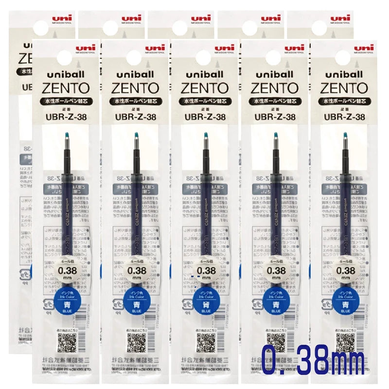 Uni-ball ZENTO Aluminum Grip Metal Pen,0.38/0.5mm Smooth Writing With Original Refills For Academic Exams&Professional Signing