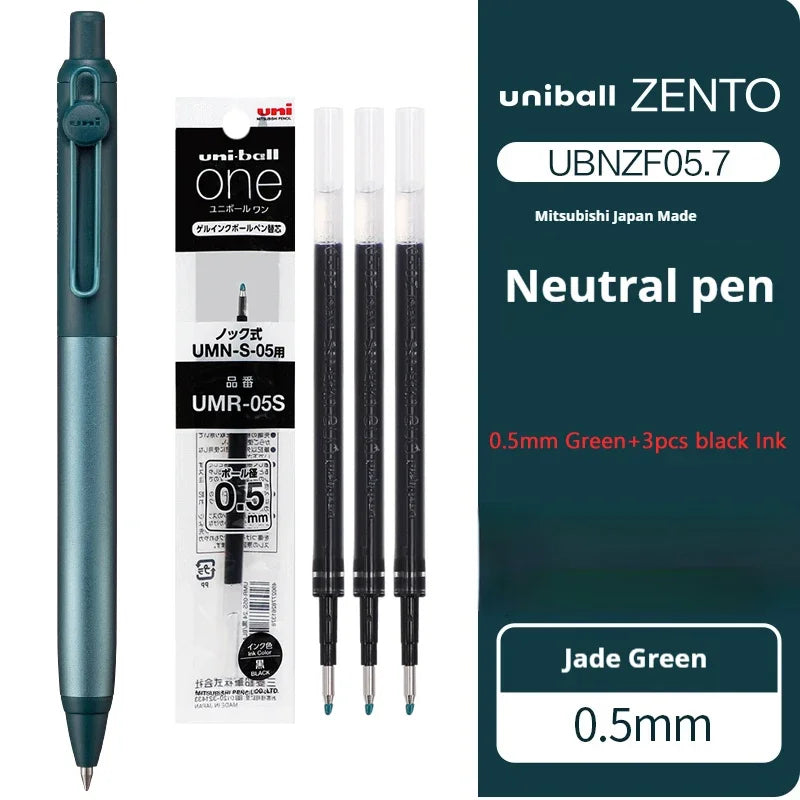 Mitsubishi Uni Ultimate Signature Pen,ZENTO Retractable Metal Gel Pen with Ultra-Smooth Ink Luxurious Feel Useful Writing Tools