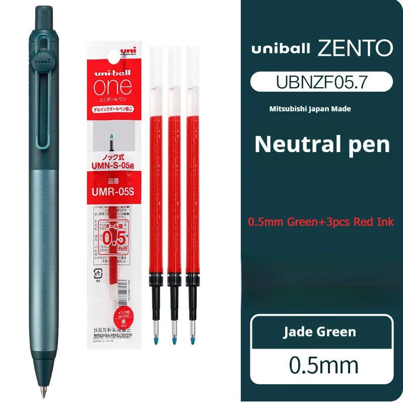 Mitsubishi Uni Ultimate Signature Pen,ZENTO Retractable Metal Gel Pen with Ultra-Smooth Ink Luxurious Feel Useful Writing Tools