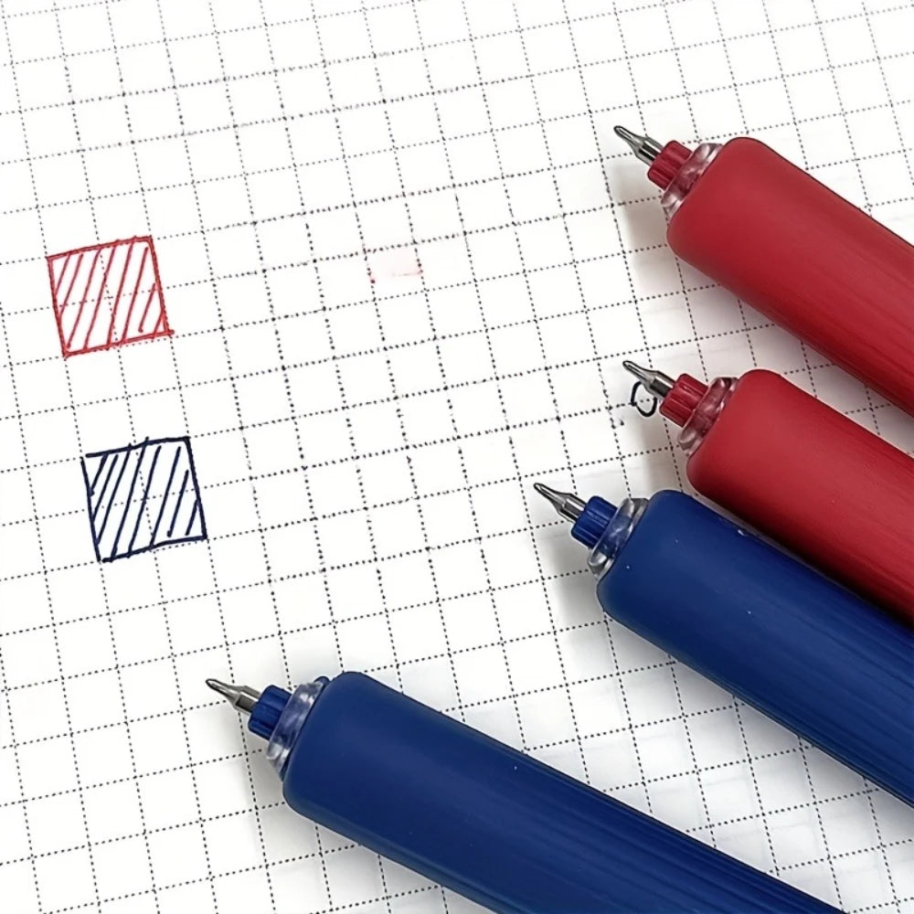 4pcs neutral pen, high aesthetics pocket pen, black pen, red pen, press pen, quick drying pen, short pocket pen