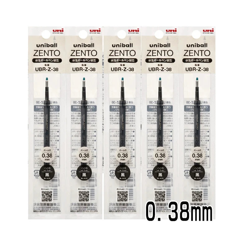 Uni-ball ZENTO Aluminum Grip Metal Pen,0.38/0.5mm Smooth Writing With Original Refills For Academic Exams&Professional Signing