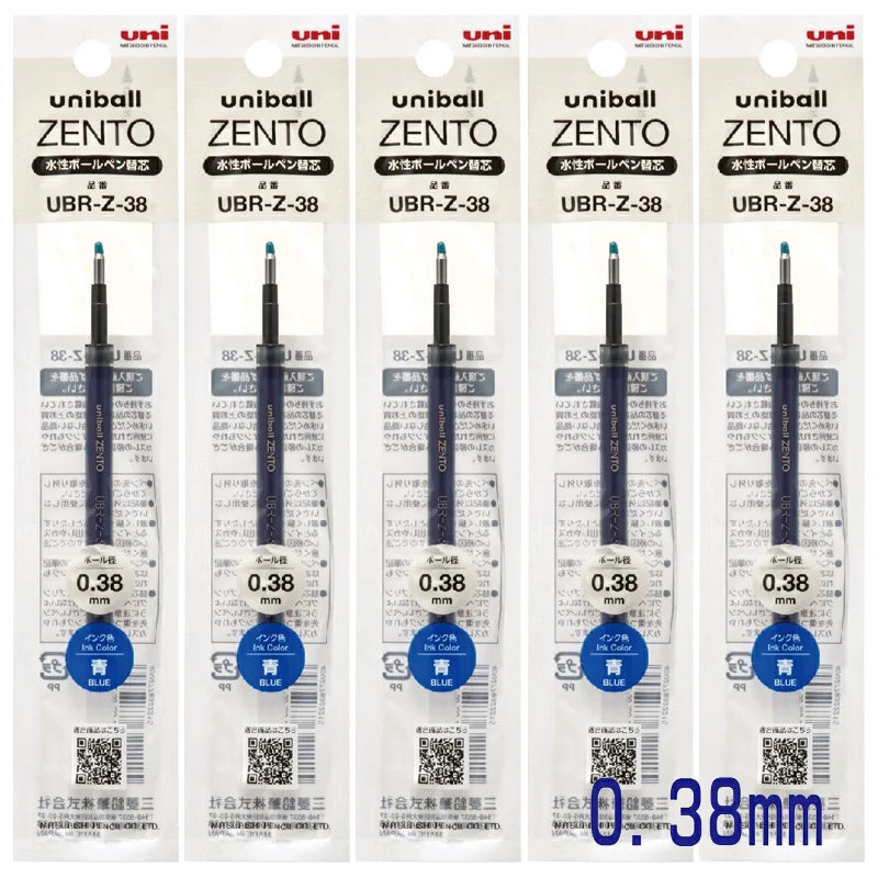 Uni-ball ZENTO Aluminum Grip Metal Pen,0.38/0.5mm Smooth Writing With Original Refills For Academic Exams&Professional Signing