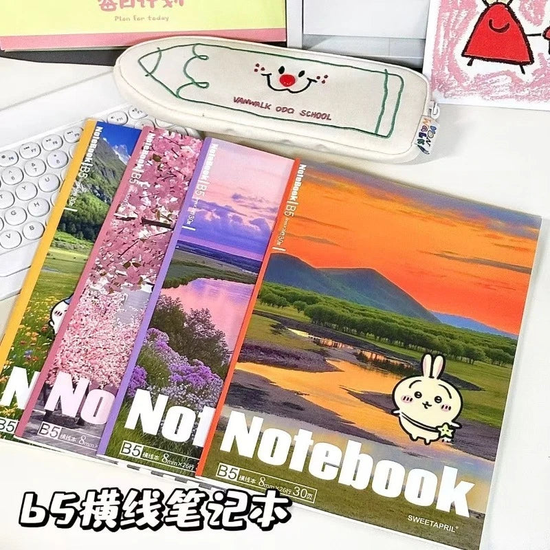 Anime ハチワレ Chiikawa B5 Notebook Notepad Travel Universal for Student Portable Lightweight Cute Kawaii Gift 2026 New lovely