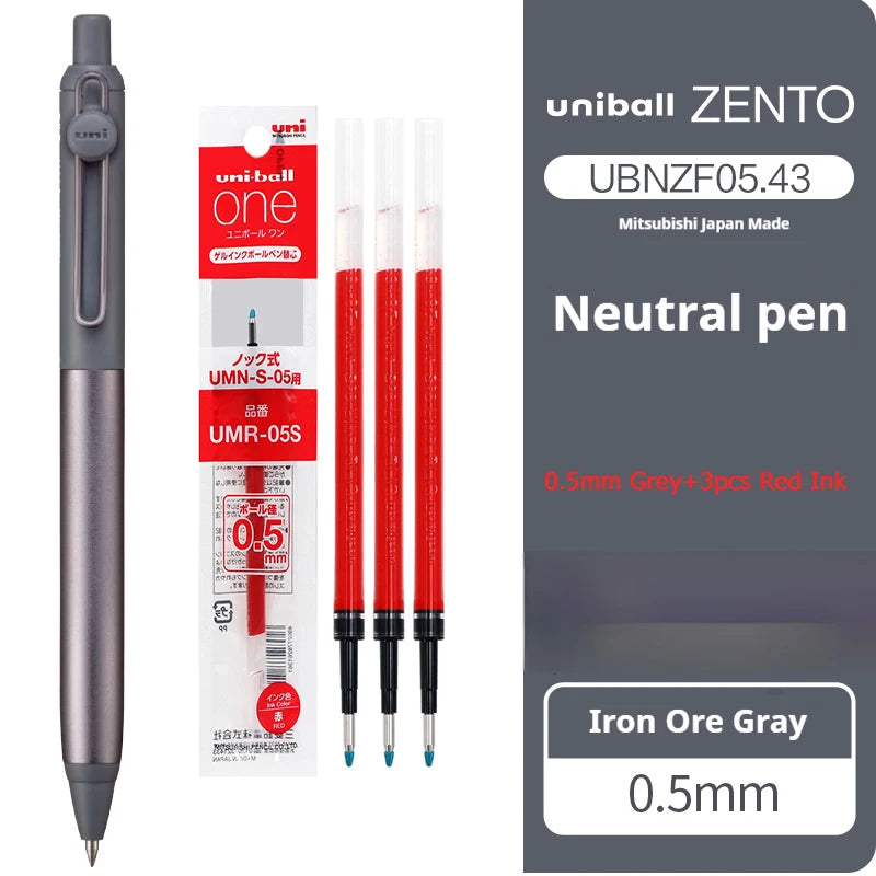 Mitsubishi Uni Ultimate Signature Pen,ZENTO Retractable Metal Gel Pen with Ultra-Smooth Ink Luxurious Feel Useful Writing Tools