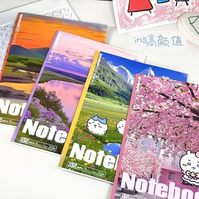 Anime ハチワレ Chiikawa B5 Notebook Notepad Travel Universal for Student Portable Lightweight Cute Kawaii Gift 2026 New lovely