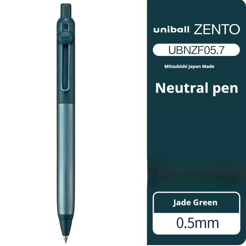 Uni-ball ZENTO Aluminum Grip Metal Pen,0.38/0.5mm Smooth Writing With Original Refills For Academic Exams&Professional Signing