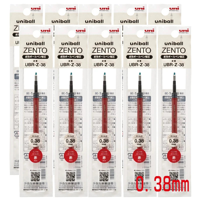Uni-ball ZENTO Aluminum Grip Metal Pen,0.38/0.5mm Smooth Writing With Original Refills For Academic Exams&Professional Signing